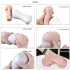 Lonely Happy - masturbator za moške - zvočne vibracije - bela/naravna barva