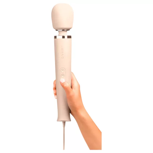 le Wand - masažni vibrator s kablom - močnejša stimulacija - bež