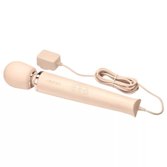 le Wand - masažni vibrator s kablom - močnejša stimulacija - bež