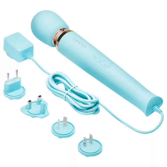 le Wand - masažni vibrator z napajalnikom - modra