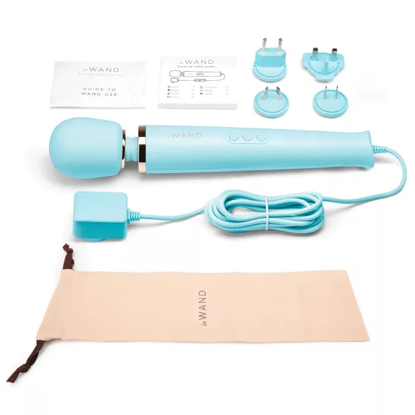 le Wand - masažni vibrator z napajalnikom - modra