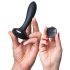 HOT Octopuss PleX z upogibom - brezžični analni vibrator (črna)