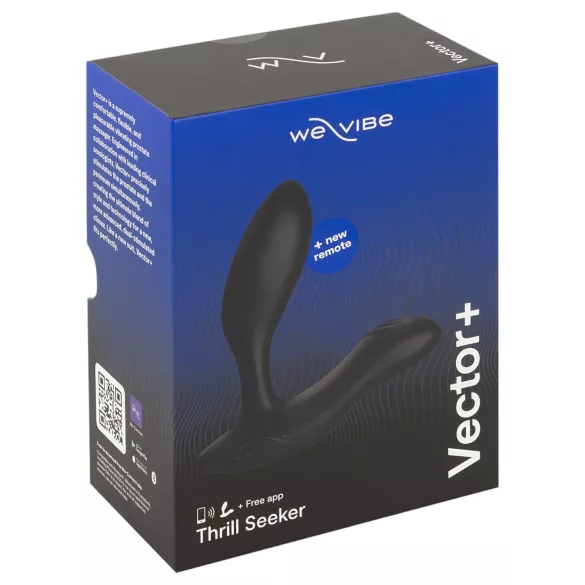 We-Vibe Vector+ - analni vibrator z upravljanjem prek aplikacije (črn)