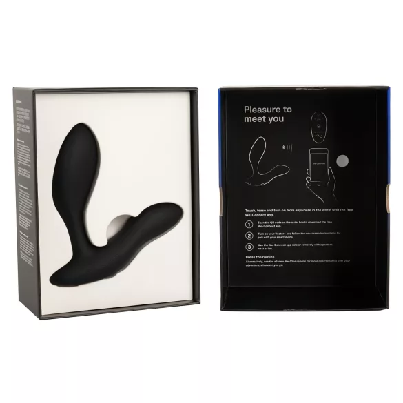 We-Vibe Vector+ - analni vibrator z upravljanjem prek aplikacije (črn)