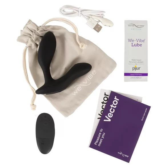 We-Vibe Vector+ - analni vibrator z upravljanjem prek aplikacije (črn)