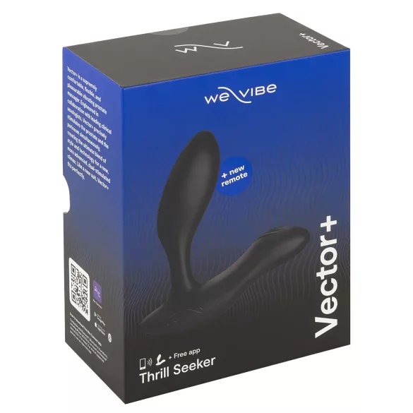 We-Vibe Vector+ - analni vibrator z upravljanjem prek aplikacije (črn)