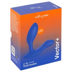 We-Vibe Vector+ - polnilni pametni analni vibrator (moder)