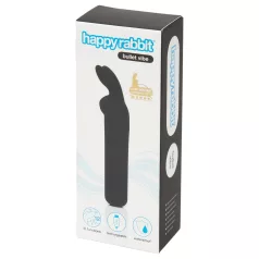 Happyrabbit - mini vibrator zajček - polnilni - črna