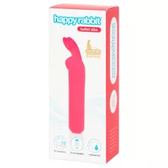   Happyrabbit - miniaturni vibrator z zajčjimi ušesi - polnjenje USB - roza