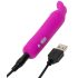 Happyrabbit Bullet - polnilni zajčji vibrator (vijoličen)