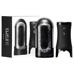 TENGA Flip 0 Electronic - avtomatski masturbator - črna