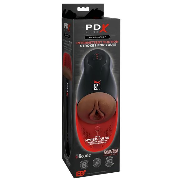 PDX Elite Fuck-O-Matic 2 - akumulatorski, sesalni masturbator z umetno vagino