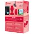 b-vibe srčni - polnljiv analni vibrator s daljinskim upravljanjem (rdeč)