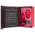 b-vibe srčni - polnljiv analni vibrator s daljinskim upravljanjem (rdeč)
