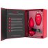 b-vibe srčni - polnljiv analni vibrator s daljinskim upravljanjem (rdeč)