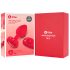 b-vibe srčni - polnljiv analni vibrator s daljinskim upravljanjem (rdeč)