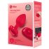 b-vibe srčni - polnljiv analni vibrator s daljinskim upravljanjem (rdeč)