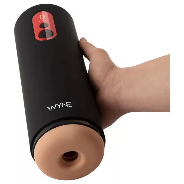 WYNE 08 gor‑dol pulzirajoč masturbator z LED‑zaslonom