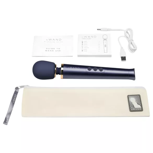 Le Wand Petite - masažni vibrator - akumulatorski - modra