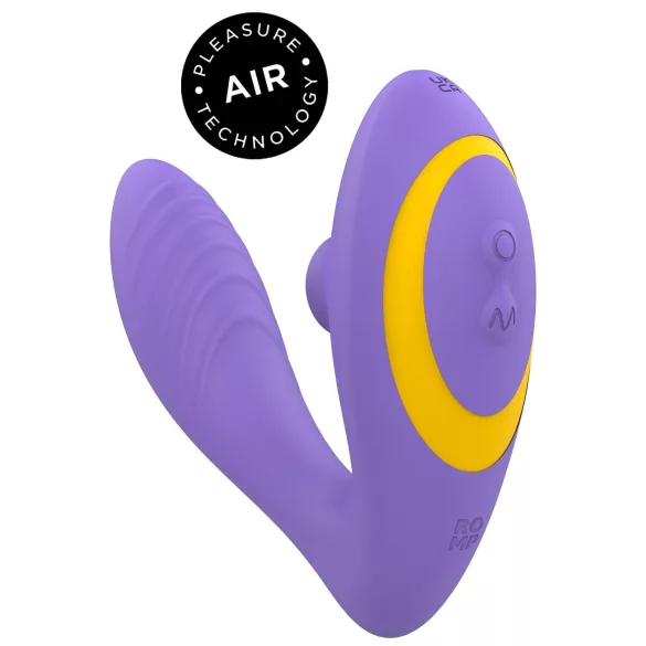 ROMP Reverb - zračni valovi 2-v-1 vibrator za G-točko (vijoličen)