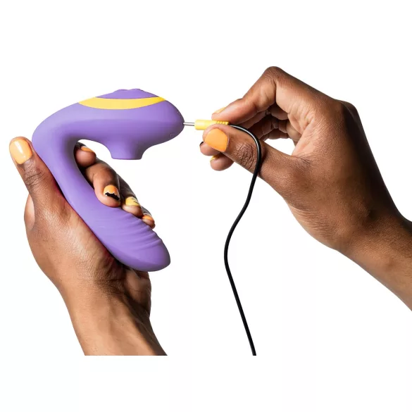 ROMP Reverb - zračni valovi 2-v-1 vibrator za G-točko (vijoličen)