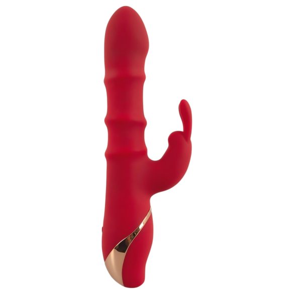 You2Toys Rabbit - gibljivi obročni vibrator (rdeč)