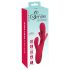 Smile - Rdeči vibrator s premično ročico in jezičkom