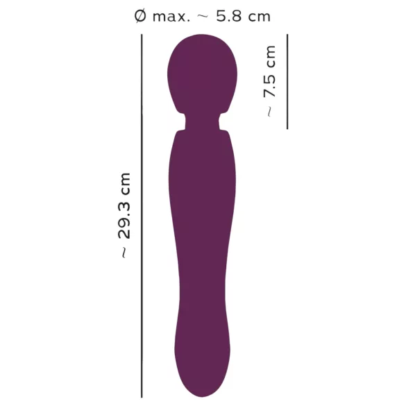 You2Toys Grande - vibracijski masažer - akumulatorski - rdeč