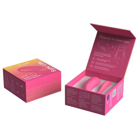 We‑Vibe Sync Lite - vibrator za pare z aplikacijo in daljinskim upravljalnikom (roza)