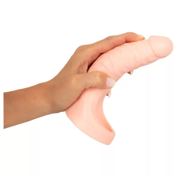 Realistixxx Double Fucker - pripenjajoč analni vibrator (naraven)