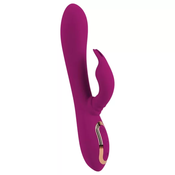 Javida - 3v1 vibrator z biseri in vrtenjem (vijoličen)
