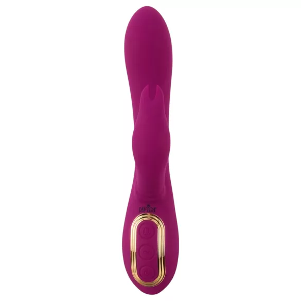 Javida - 3v1 vibrator z biseri in vrtenjem (vijoličen)