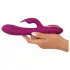 Javida - 3v1 vibrator z biseri in vrtenjem (vijoličen)