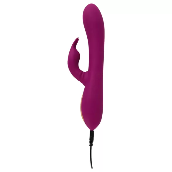 Javida - 3v1 vibrator z biseri in vrtenjem (vijoličen)