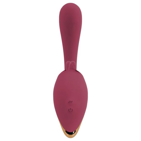 Javida - vibrator s stimulacijo jezika 2v1 - rdeč