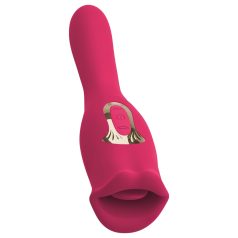 You2Toys - vibrator z jezičkom 2v1 - roza