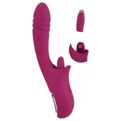  Javida - vibrirajoči in lizajoči vibrator z jezikom - vijoličen