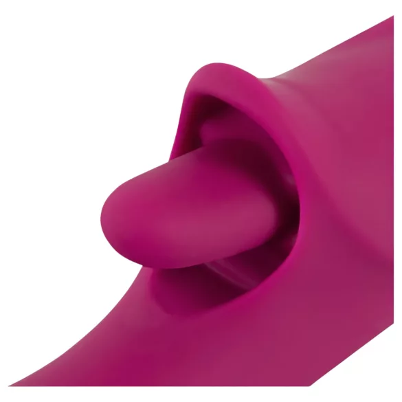 Javida - vibrirajoči in lizajoči vibrator z jezikom - vijoličen