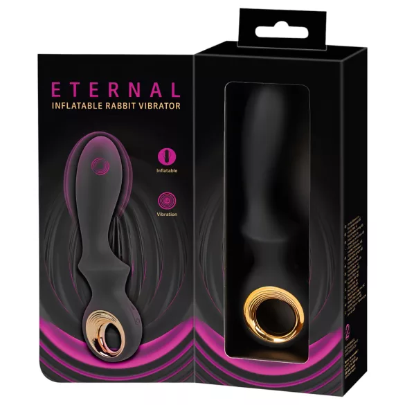 Eternal - napihljiv G-točka vibrator (črn)
