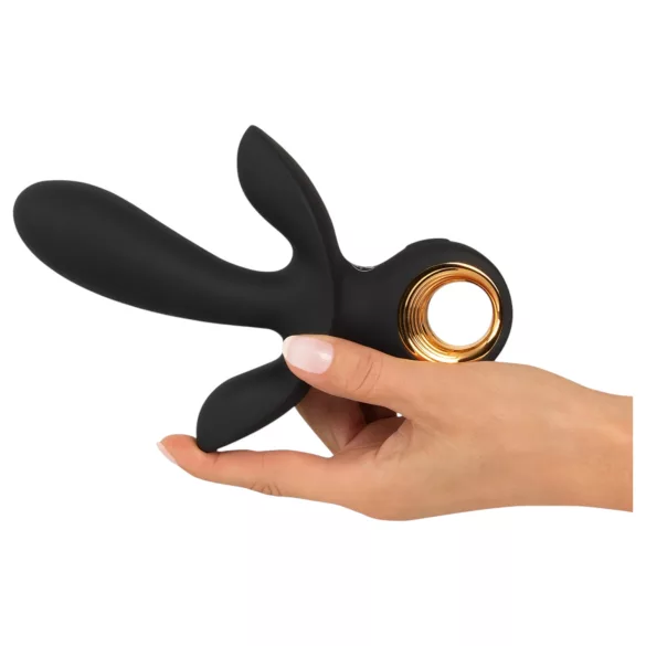 Eternal - napihljiv trojni vibrator - črna