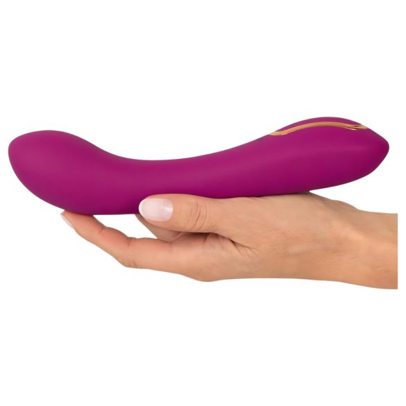 Javida - vibracijski dildo s črpalko - 2 točki stimulacije - vijoličen