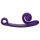 Snail Vibe Curve - 2v1 klitoralni vibrator (vijoličen)