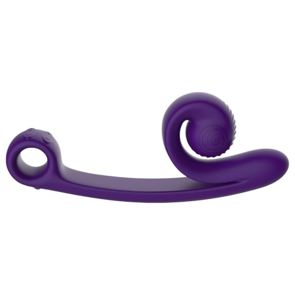 Snail Vibe Curve - 2v1 klitoralni vibrator (vijoličen)