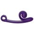 Snail Vibe Curve - 2v1 klitoralni vibrator (vijoličen)