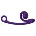 Snail Vibe Curve - 2v1 klitoralni vibrator (vijoličen)