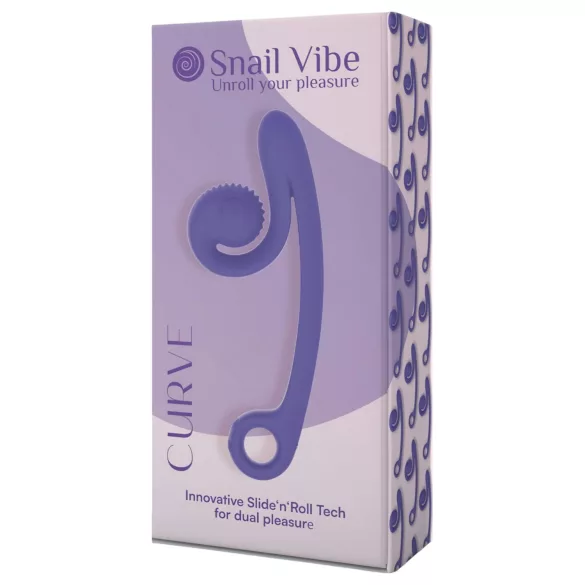 Snail Vibe Curve - vibrator za klitoris in G-točko - 2v1 - vijoličen