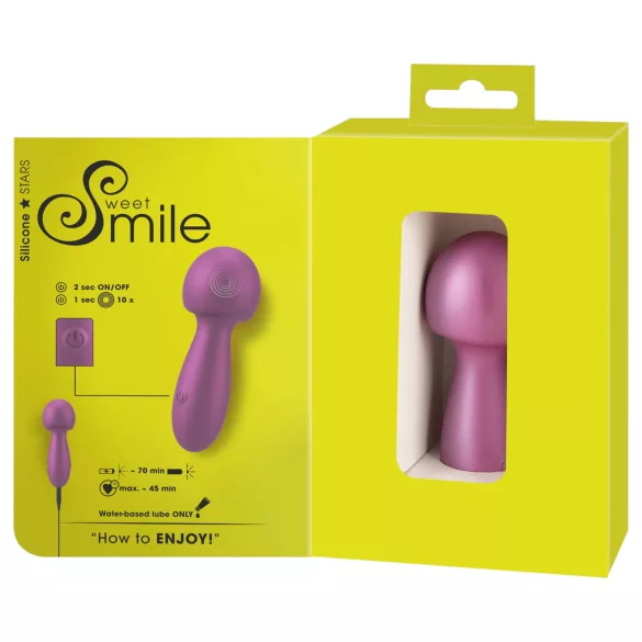 Sweet Smile - Prilagodljiv mini masažni pripomoček (rožnat)