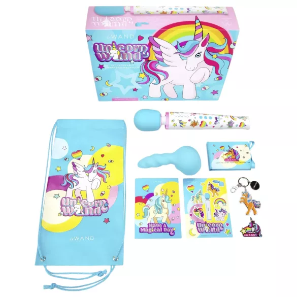 le Wand Unicorn - masažni vibrator set - mavrica