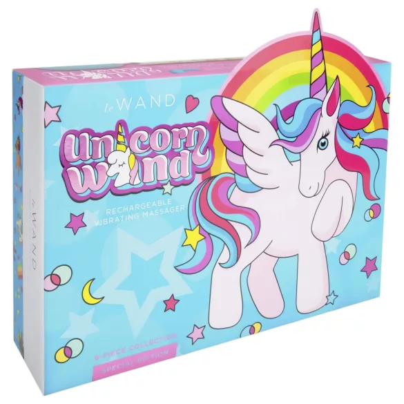 le Wand Unicorn - masažni vibrator set - mavrica