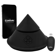   The Cowgirl Cone - premium seks stroj z nadzorom prek aplikacije - z 2 zamenljivima nastavkoma, 20 načini vibriranja (črna)